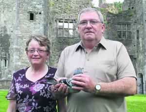 Joan Lenihan and Martin Sheill of Mallow Racing Pigeon Club, whose bird won the Yearling National, beating 5,200 other birds from South Wales back to home. Pic S Murphy.