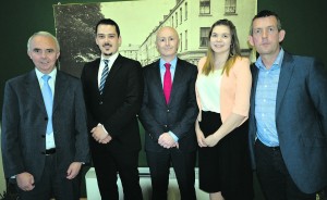 Councillor Malachy McCreesh, Councillor Séighín Ó Ceallaigh, Councillor Seamus Browne, Councillor Lisa Marie Sheehy and Councillor Maurice Quinlivan. BOTH PAPERS. G Mol Sinn Féin Selection Convention at Desmond Complex Newcastle West