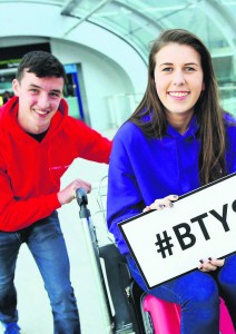 Ian O’Sullivan and Eimear Murphy from Colaiste Treasa, Kanturk, who have been awarded the international travel award Intel ISEF at the European Union Contest for Young Scientists (EUCYS) in Milan.