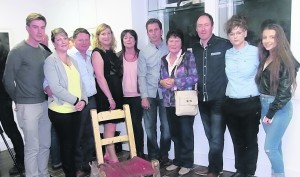 Aileen Nix with her husband Dermot, mother Mary Sheedy and family.  Residue Exhibition of Installation, Sound Art and Photography by Aileen Nix Photos by Pauline O'Connor