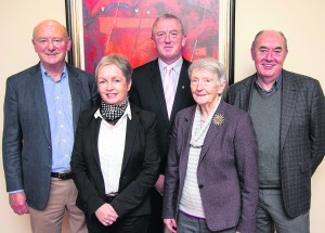 John Curtin, Lions Club Treasurer, Maura Twomey, Michael Twomey, Chairman Charleville Lions Club, Veronica O'Donnell and Marty Maher pictured at the launch of the Charleville Lions Club 3 Tenors Concert at Holy Cross Church in aid of St. Joseph's Foundation. Photo by Wm. Casey.