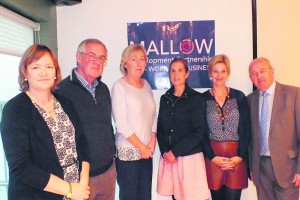 Chairpersons of the Pillar Groups of Mallow Development Partnership pictured at their meeting in the Hibernian Hotel last week, Tricia O'Sullivan, Brendan O'Shea, Mary Kelly, Noreen Walsh, Caroline Sheehan and Tom Cronin.