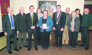 Senator Mark Daly with members of Mallow Field Club at the Tip O'Neill Lecture in the Arches last week.