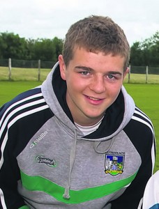 Coach David (get it right this week Ita) Reidy with Tadhg Enright and Jack Quaid at the Coislaoigaels Cúl Camp in Effin photo Ita West