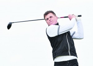 James Sugrue driving at the 8th tee in the second round of the 2016 Flogas Irish Amateur Open Championship at the Royal Dublin Golf Club.