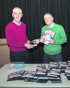 Patsy Walsh buyinga copy of the DVD recording of 'The Rescue' from Dave Kelly.