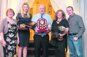 Anne Frances, Cork Camera Club, with award winners Justyna Trzesicki, Jim McSweeney, Joy Buckley, and Cian O'Mahony of Blarney Camera Club.