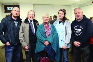 Jim Barrett, Pat Dalton, Ann Liston, Mary Barrett and Denis McAuliffe. George Daly Launch Newcastle West Enterprise Town