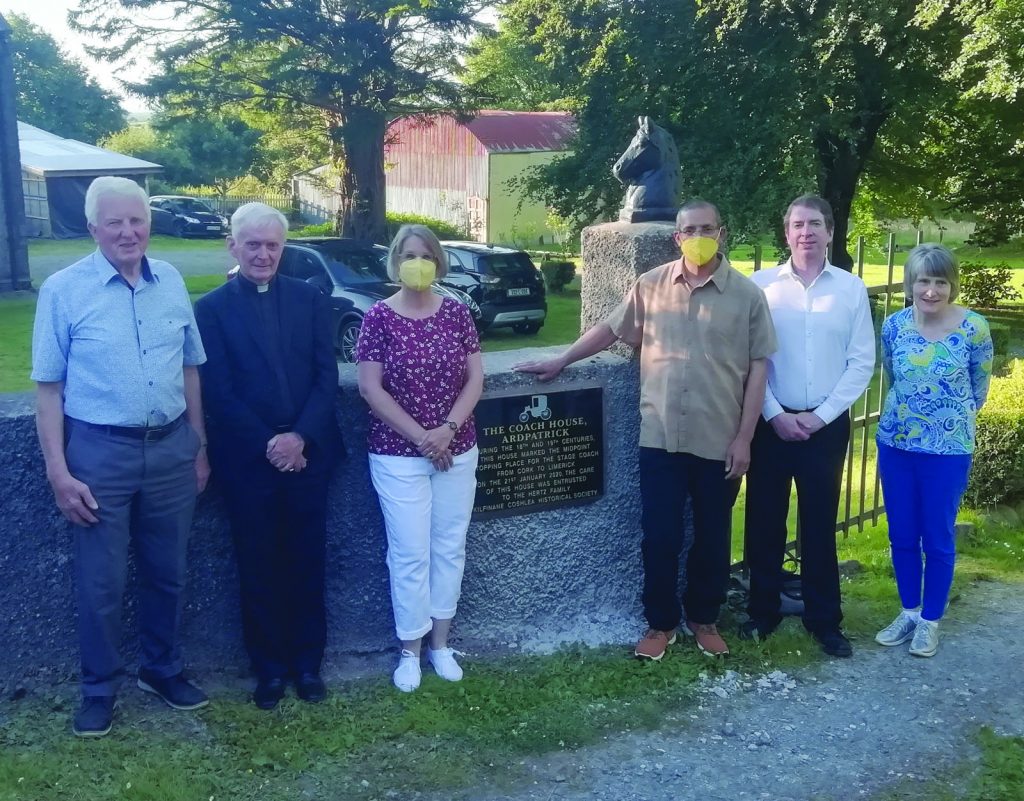 PLAQUE UNVEILED AT THE COACH HOUSE, ARDPATRICK